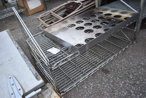 Chrome Finish 2 Tier Shelf. 36x18x22 - Image 2 of 3