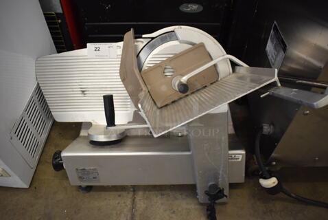 Bizerba SE 12 US Stainless Steel Commercial Countertop Meat Slicer. 120 Volts, 1 Phase. 32x24x24. Tested and Does Not Power On
