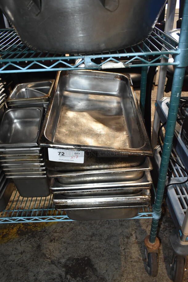 ALL ONE MONEY! Lot of Full Size Stainless Steel Drop In Bins - Image 1 of 5