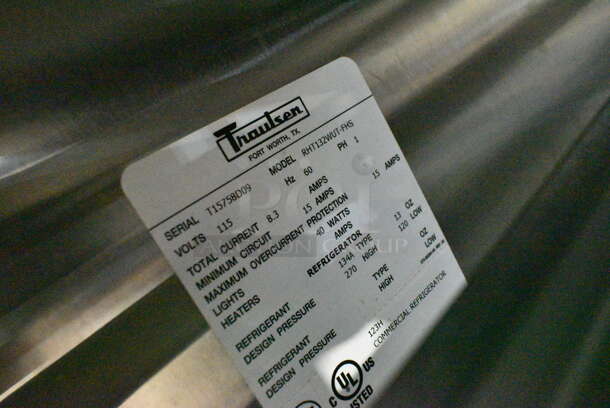 Traulsen RHT132WUT-FHS Stainless Steel Commercial Single Door Reach In Cooler. 115 Volts, 1 Phase. Tested and Working! - Image 4 of 4