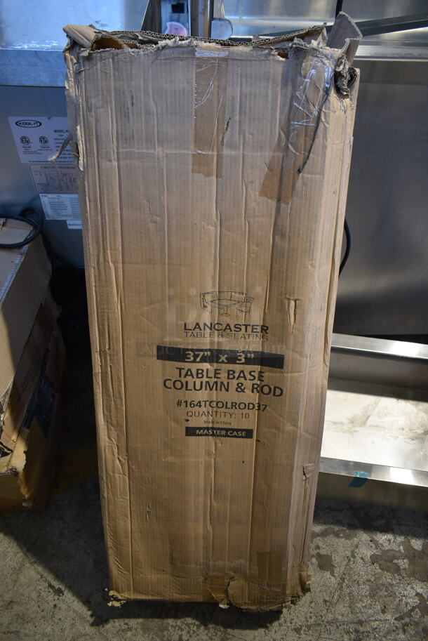 BRAND NEW SCRATCH AND DENT! Box of Lancaster Table & Seating 164TCOLROD37 Table Base Colum & Rod - Image 1 of 4