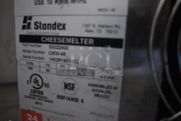 Standex CMW-48 Stainless Steel Commercial Cheese Melter. 208 Volts, 1 Phase. 49.5x17x16 - Image 5 of 6