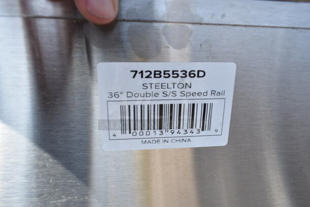 3 BRAND NEW SCRATCH AND DENT! Stainless Steel Double Speedwells Including Steelton 712B5536D 36". 3 Times Your Bid!  - Image 5 of 5