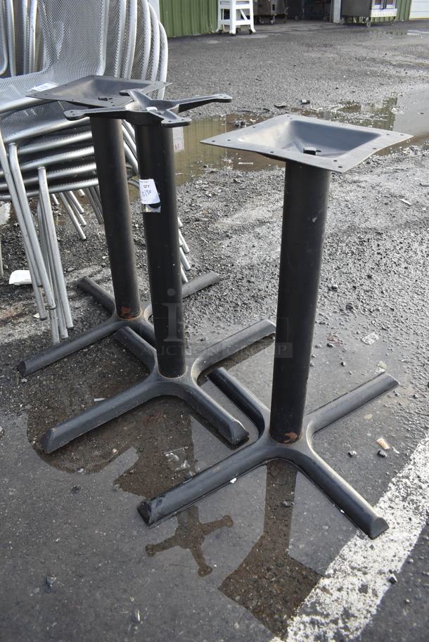 3 Various Black Metal Table Bases. Includes 24x29x28. 3 Times Your Bid! - Image 4 of 4