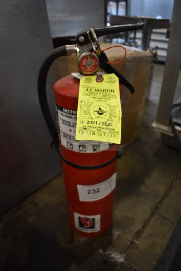 Strike First Fire Extinguisher. 5x6x20
