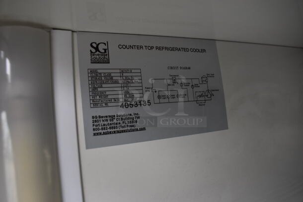SG Beverage Solutions MJ5CT-H Metal Commercial Mini Cooler Merchandiser w/ Poly Coated Racks. 115 Volts, 1 Phase. 19x21x36.5. Tested and Working! - Image 5 of 5
