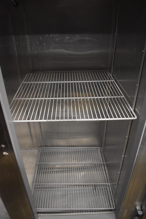 Continental 2FE Stainless Steel Commercial 2 Door Reach In Freezer on Commercial Casters. Missing Doors. 115 Volts, 1 Phase. 57x34x82. Tested and Does Not Power On - Image 5 of 6
