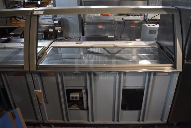 Duke SWD700-60FL M Metal Commercial Subway Sandwich Make Line w/ Lowering Sneeze Guard. 120 Volts, 1 Phase.