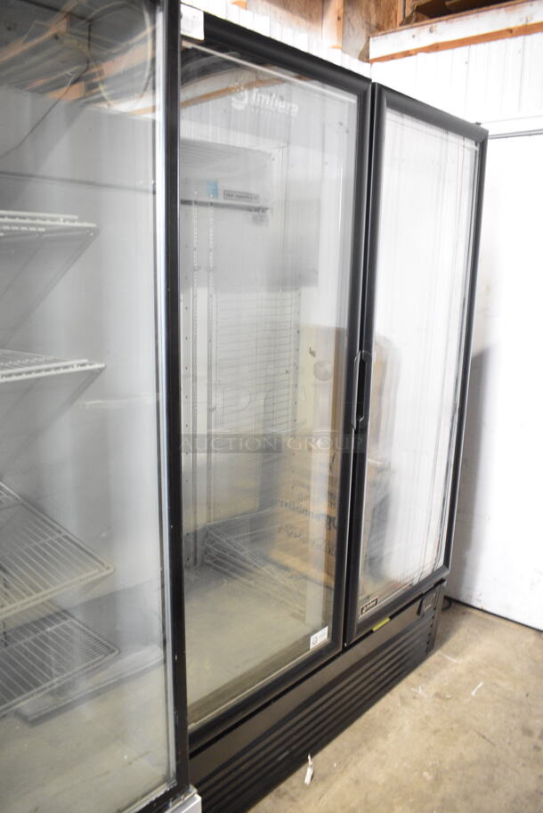 Imbera VFD43 HC Metal Commercial 2 Door Reach In Cooler Merchandiser. 115 Volts, 1 Phase. Tested and Powers On But Does Not Get Cold - Image 1 of 4