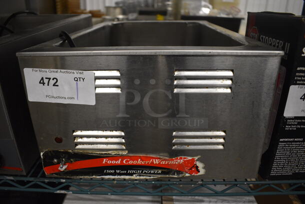 Stainless Steel Commercial Countertop Food Warmer. 120 Volts, 1 Phase. 14.5x23x9. Tested and Does Not Power On - Image 3 of 4