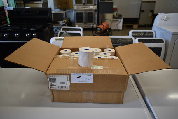 ALL ONE MONEY! Lot of 2 Boxes of Receipt Printer Paper Rolls. - Image 1 of 4