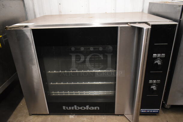 Moffat Turbofan E31D4 Stainless Steel Commercial Electric Powered Convection Oven w/ Metal Oven Racks. 208 Volts. 