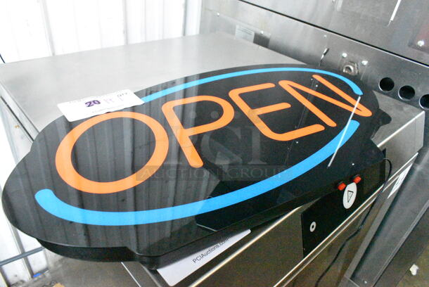 Light Up Open Sign. Tested and Working!  - Image 3 of 8