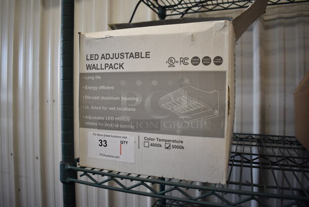 IN ORIGINAL BOX! LED Adjustable Wallpack. 9x5x9 - Image 3 of 7
