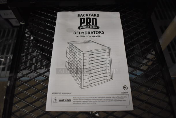 Backyard Pro 554BSD10T Butcher Series Poly Countertop 10 Tray Food Dehydrator with 40 Hour Timer. 120 Volts, 1 Phase. 13x18.5x14. Tested and Working! - Image 5 of 6