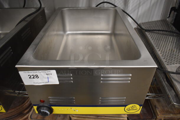 2019 Qualite RDFW-1200NP Stainless Steel Commercial Countertop Food Warmer. 120 Volts, 1 Phase. 14.5x23x9. Tested and Working!