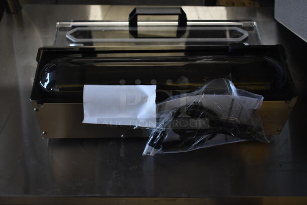 BRAND NEW SCRATCH AND DENT! Galaxy 177GVME16SS Vacuum Packaging Machine with 16" Seal Bar, Roll Cutter and Dual Piston Pump. 120 Volts, 1 Phase. Tested and Working! - Image 6 of 6