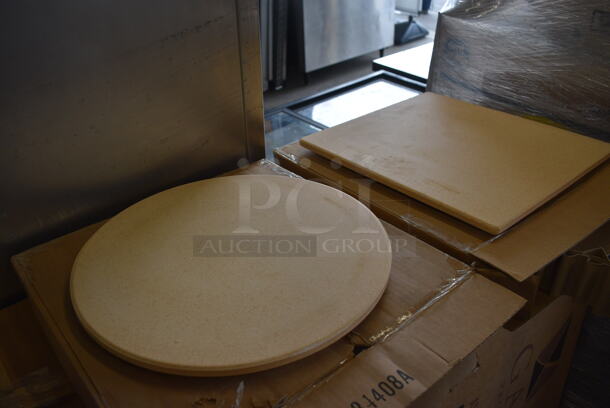 2 BRAND NEW IN BOX! Baking Stones. 16x16x1, 14.5x16.5x1. 2 Times Your Bid! - Image 2 of 4