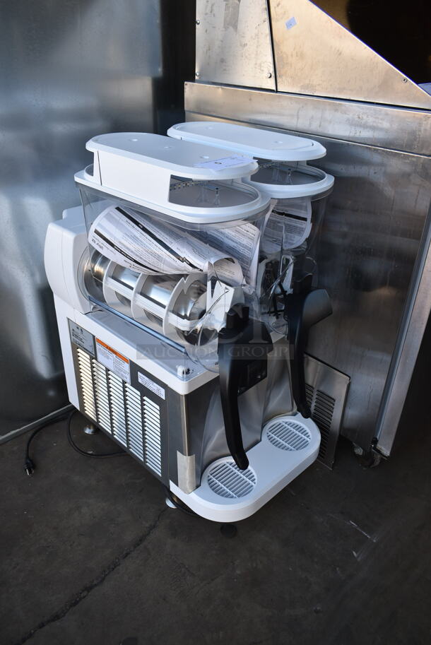BRAND NEW SCRATCH AND DENT! 2023 Bunn ULTRA NX Stainless Steel Commercial Countertop 2 Hopper Slushie Machine. 120 Volts, 1 Phase. Tested and Working! - Image 2 of 5