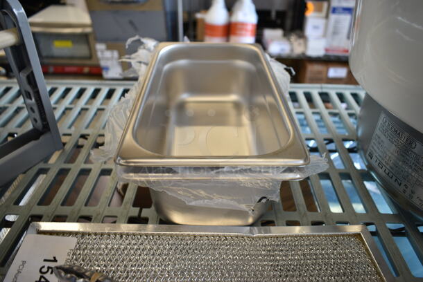 BRAND NEW SCRATCH AND DENT! ALL ONE MONEY! Lot of Edlund 4412HD 44 Series 12" Heavy-Duty Scallop Utility Tongs, Screen for Rapid Cook Oven, 2 4070349 Stainless Steel Drop In Bins, 3 4070230 Stainless Steel Drop In Bin Lids.  - Image 5 of 11