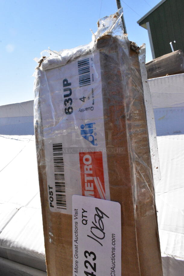 3 BRAND NEW SCRATCH AND DENT! Items Including Metro 63UP Post, 2 Box 460EGP74 Regency 74" NSF Green Epoxy Post. 3 Times Your Bid! May Be Missing Pieces. - Image 3 of 5