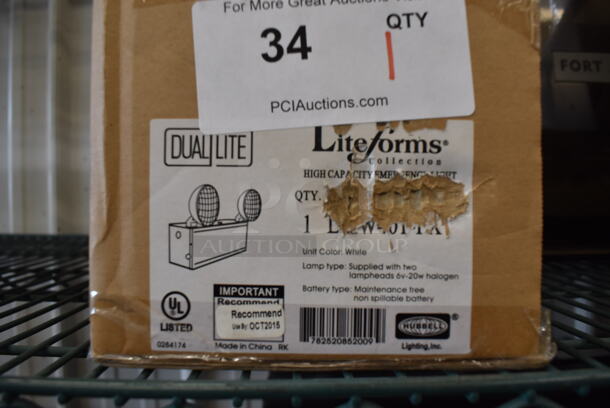IN ORIGINAL BOX! DualLite Liteforms Metal Emergency Light. 14x5.5x5.5 - Image 2 of 7