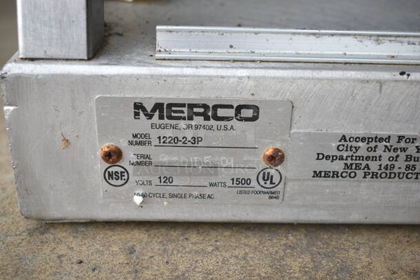 Merco 1220-2-3P Metal Commercial 2 Tier Warming Display Case Merchandiser. 120 Volts, 1 Phase. Tested and Working! - Image 5 of 5