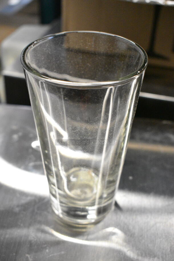 2 BRAND NEW SCRATCH AND DENT! Boxes Including Box of 22 55115141 Libbey Restaurant Basics 14 oz. Customizable Rim Tempered Mixing Glass and Box of 8 5517533 Libbey 7533 Vina 16 oz. Customizable Wine Glass. 2 Times Your Bid!  - Image 5 of 8