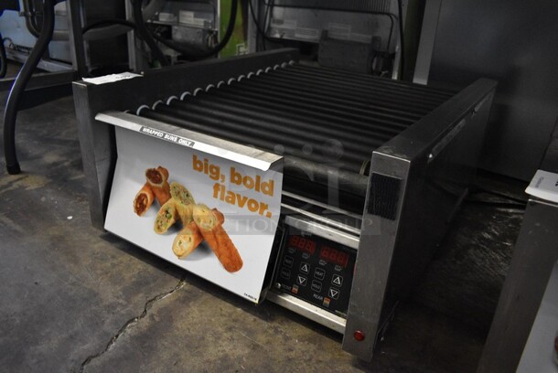 2017 Star Model 45STBDE Stainless Steel Commercial Countertop Hot Dog Roller Grill w/ Bun Storage Bin. 120 Volts, 1 Phase. 24x28.5x12. Tested and Gets Warm But Rollers Do Not Move - Image 2 of 5