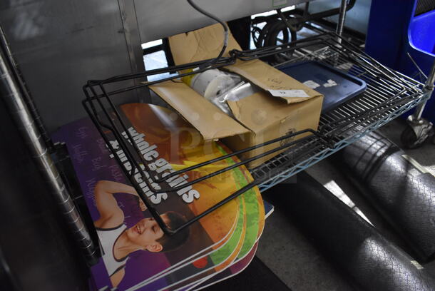 ALL ONE MONEY! Tier Lot of Various Items Including Poly Lids, 2 Laundry Bag Racks - Image 5 of 5