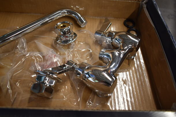 BRAND NEW SCRATCH AND DENT! Waterloo 750FW410 Wall Mount 4" Center Faucet. Stock Picture Used as Gallery. - Image 5 of 7