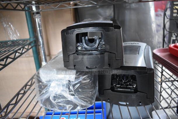 3 Black and Gray Poly Wall Mount Soap Dispensers. 5.5x4x11. 3 Times Your Bid! - Image 3 of 3