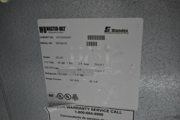 Master-Bilt DC-4D Metal Commercial Chest Freezer w/ Center Hinge Lid. 208-230 Volts, 1 Phase. Tested and Working! - Image 6 of 6