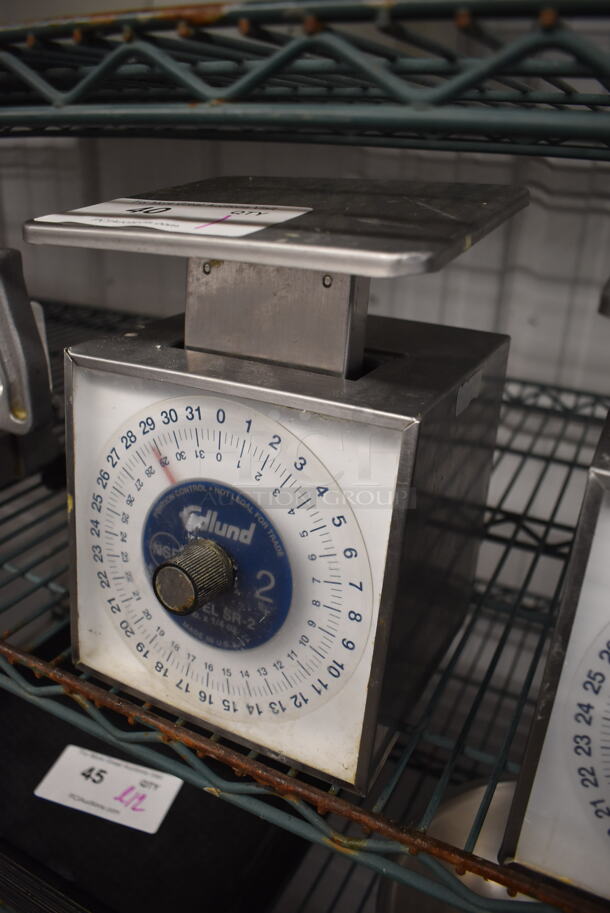 Edlund SR-2 Metal Countertop 2 Pound Capacity Food Portioning Scale. 7x7x9 - Image 2 of 4