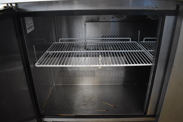 2015 Migali Model C-SP60-24BT Stainless Steel Commercial Sandwich Salad Prep Table Bain Marie Mega Top w/ Cutting Board on Commercial Casters. 115 Volts, 1 Phase. 62x35x48. Tested and Working! - Image 7 of 8