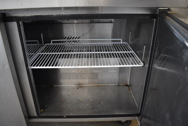 2015 Migali Model C-SP60-24BT Stainless Steel Commercial Sandwich Salad Prep Table Bain Marie Mega Top w/ Cutting Board on Commercial Casters. 115 Volts, 1 Phase. 62x35x48. Tested and Working! - Image 8 of 8