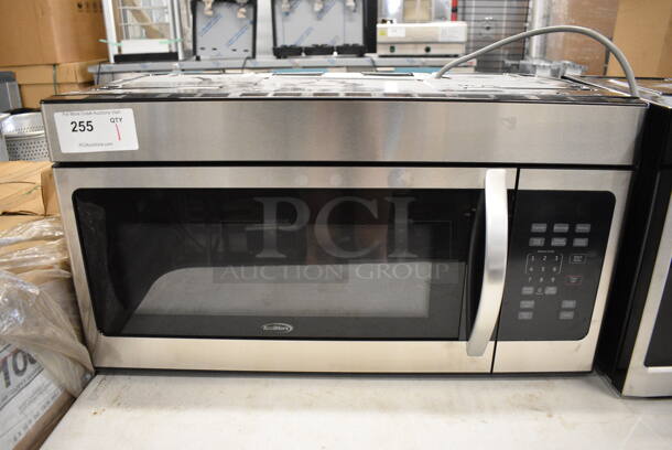 BRAND NEW SCRATCH AND DENT! KoolMore KM-MOT-1SS Metal Microwave Oven w/ Plate. 120 Volts, 1 Phase. 30x15.5x16