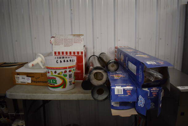 ALL ONE MONEY! Lot of Various Items Including Poly Cone Dispensers, Cones and Caramel - Image 2 of 9