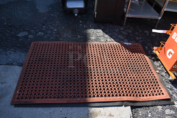 2 Anti Fatigue Floor Mats; Orange and Black. 60x36. 2 Times Your Bid! - Image 3 of 3