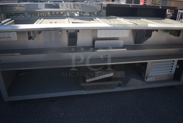 Duke SUB-FC-206-RT Commercial Stainless Steel Hot Food Table With 6 Wells, Plastic Lids And Two Undershelves And Storage Shelf. 115-240 Volt 1 Phase - Image 4 of 12