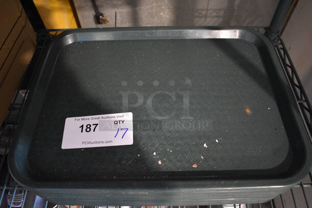 17 Green Poly Trays. 16x12x1. 17 Times Your Bid! - Image 3 of 3