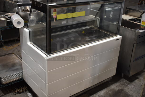 Sevel Metal Commercial Ice Cream Dipping Cabinet. Cannot Test Due To Plug Style