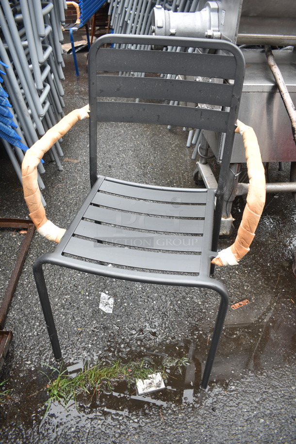 25 BRAND NEW! BFM Seating Vista Outdoor / Indoor Stackable Chair w/ Arm Rests. 25 Times Your Bid! - Image 3 of 4