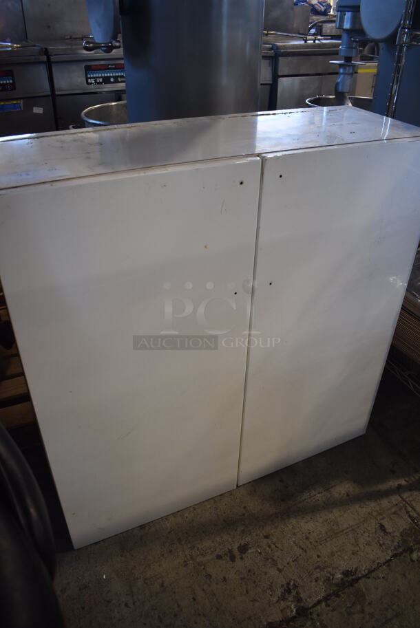 White 2 Door Cabinet. 36x13x36 - Image 4 of 4