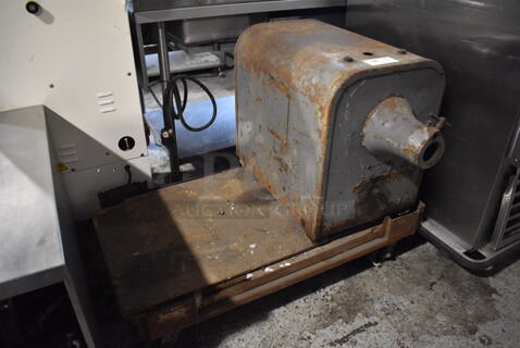 Metal Commercial Countertop Power Hub on Metal Cart w/ Commercial Casters. 43x32x33