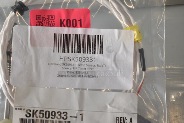 2 BRAND NEW SCRATCH AND DENT! Items; HPSK2345100 Cleveland SK2345100 Temp Sensor; Rtd (Tr), HPSK509331 Cleveland SK50933-1 Temp Sensor; Rtd (T1). 2 Times Your Bid! - Image 4 of 4