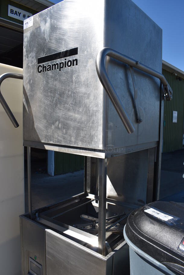 Champion Model DH5000T Stainless Steel Commercial Straight Pass Through Dishwasher. 208-240 Volts, 3 Phase. 35x28x69 - Image 5 of 5