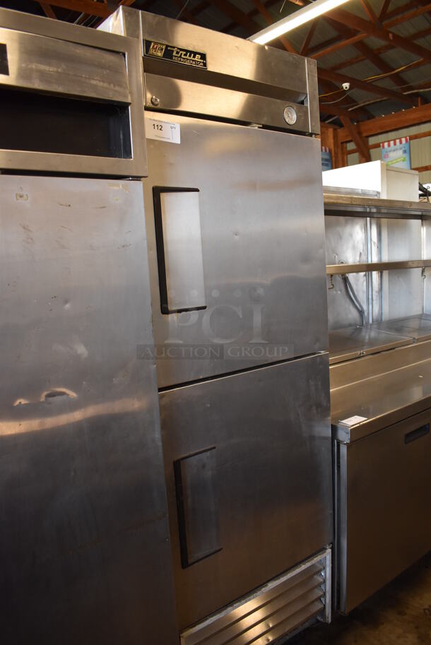 True T-23-2 Stainless Steel Commercial 2 Half Size Door Reach In Cooler on Commercial Casters. 115 Volts, 1 Phase. 27x30x83. Tested and Does Not Power On - Image 7 of 7