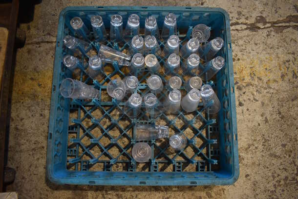 ALL ONE MONEY! Lot of 10 Dish Caddies on Dish Caddy Dolly w/ Various Glasses Including Beverage Glasses and Stemmed Glasses - Image 2 of 12