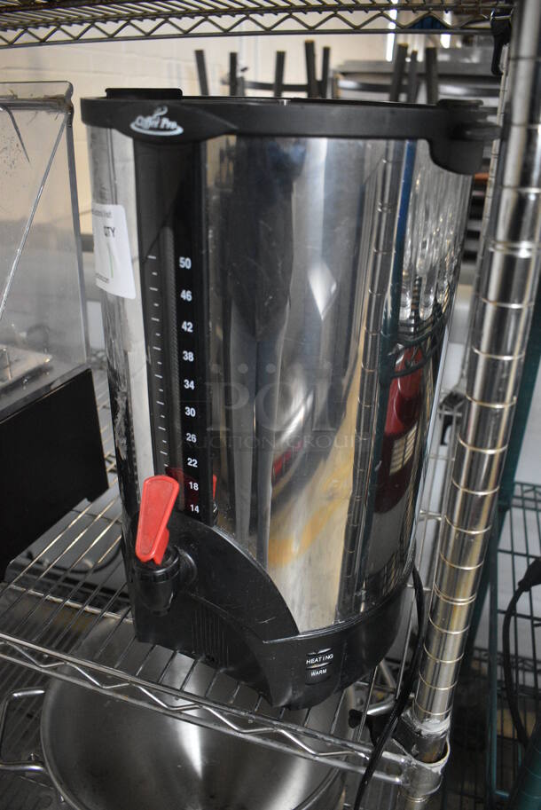 Coffee Pro Chrome Finish Coffee Urn. Missing Lid. 11x12x16.5 - Image 4 of 4